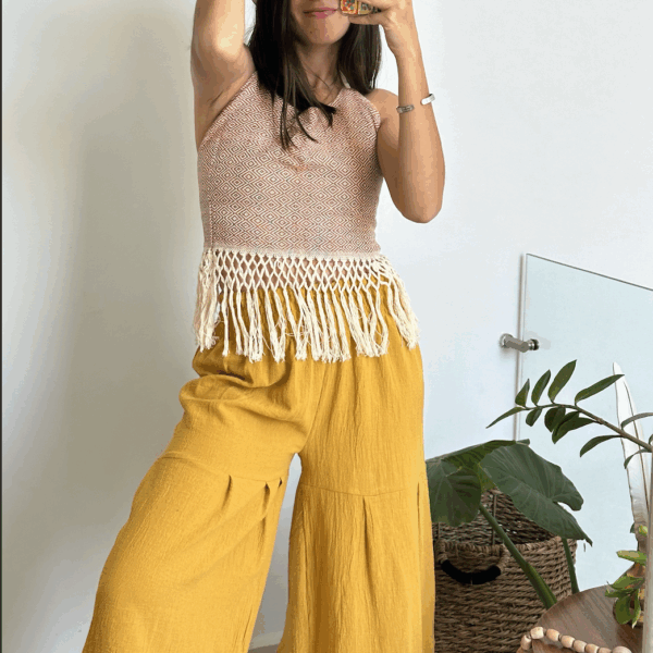 Pantalón Aura Mostaza